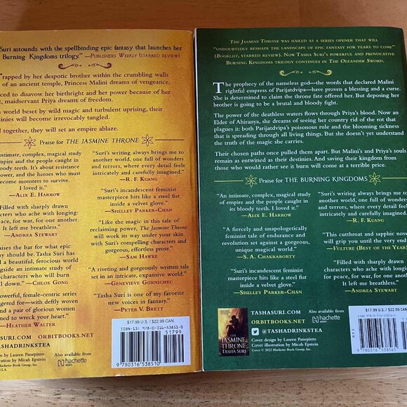 The Jasmine Throne and The Oleander Sword by Tasha Suri - Picture 2 of 2